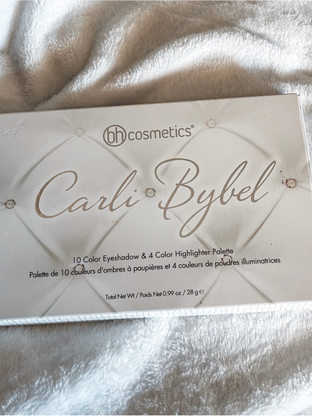NIB! bh cosmetics Carli Bybel Eyeshadow & Highlighter Palette - White